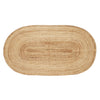 Hübsch Salvie tæppe jute naturlig oval