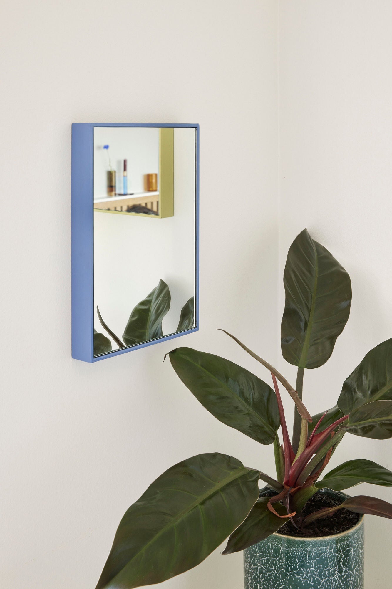 [product_category]-Hübsch Shine Mirror Small Blue-Hübsch-5712772120224-021504-HUB-3