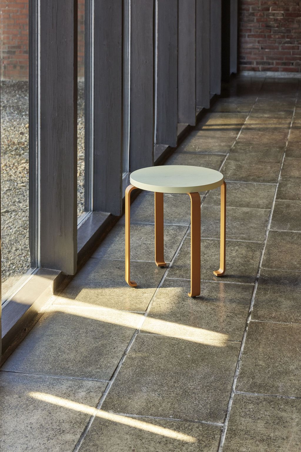 [product_category]-Hübsch Smile Stool, Khaki/Light Blue-Hübsch-5712772127100-021608-HUB-8