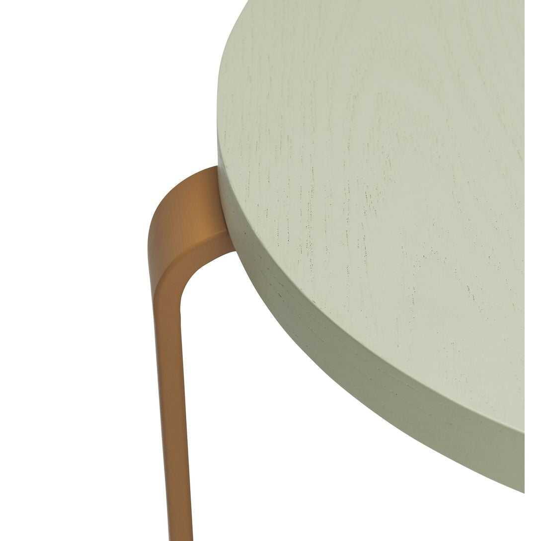 [product_category]-Hübsch Smile Stool, Light Green/Orange-Hübsch-5712772127049-021606-HUB-12