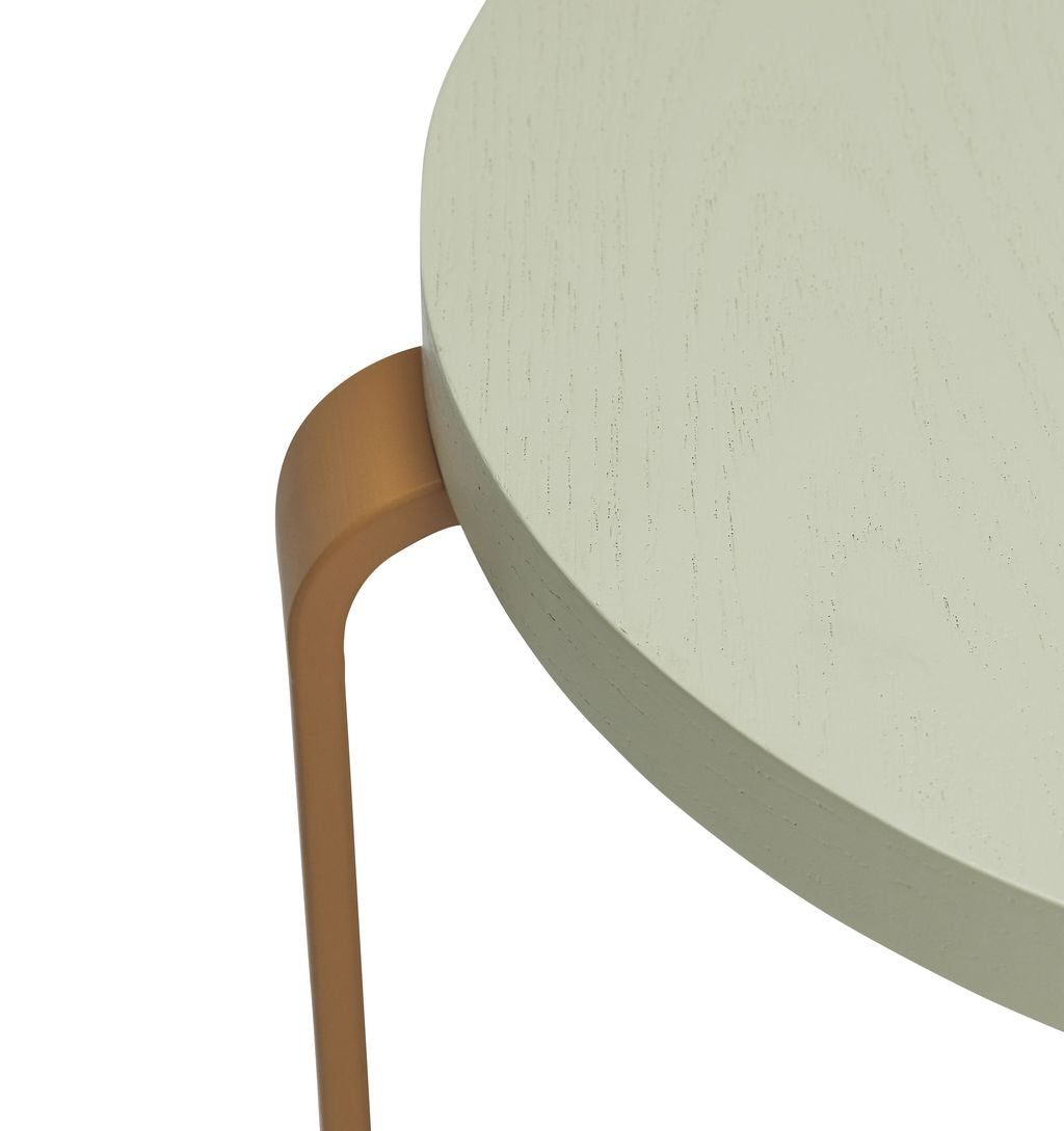 [product_category]-Hübsch Smile Stool, Light Green/Orange-Hübsch-5712772127049-021606-HUB-2