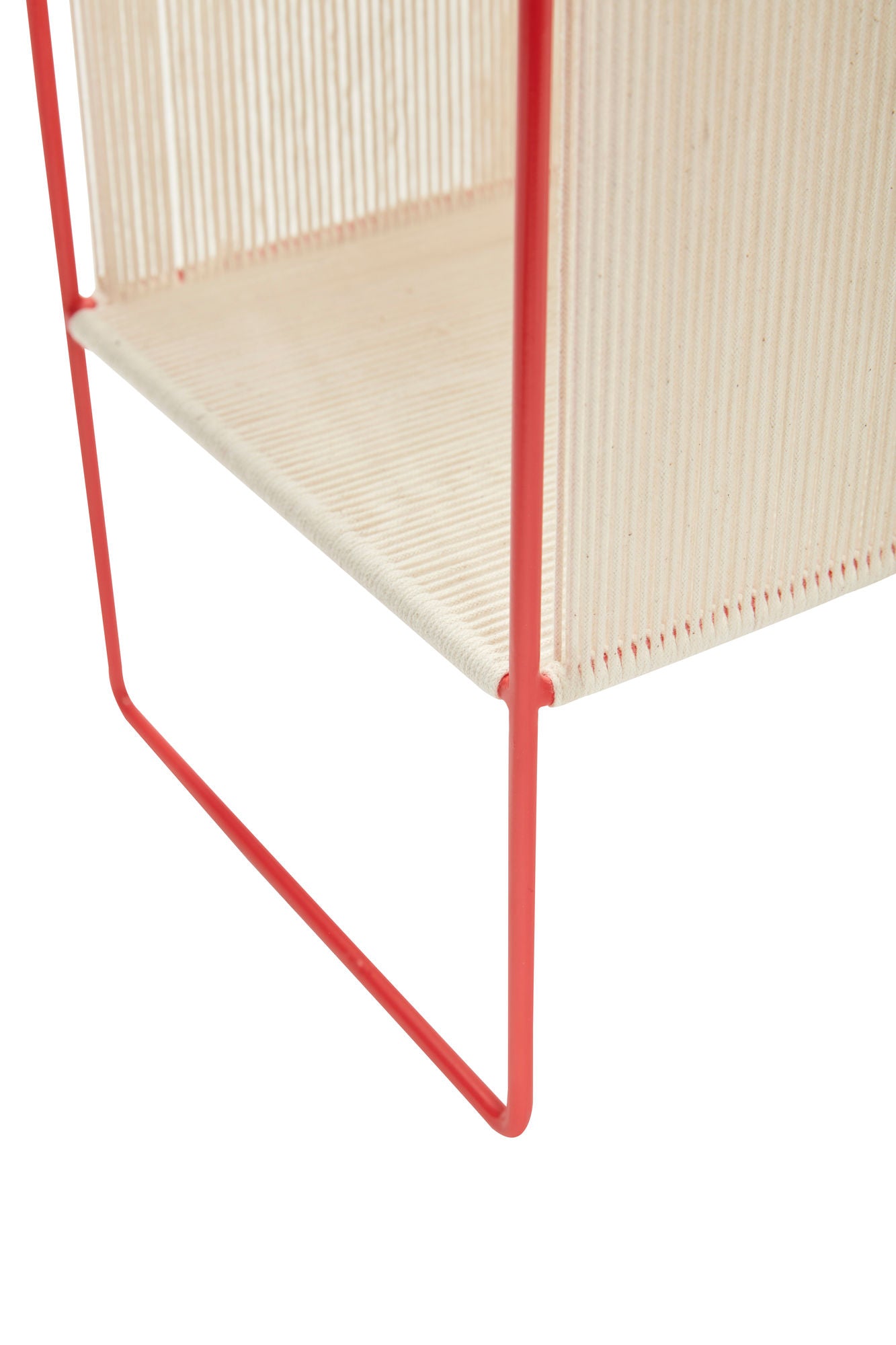 [product_category]-Hübsch String Magazine Holder Red/White-Hübsch-5712772112397-021320-HUB-4