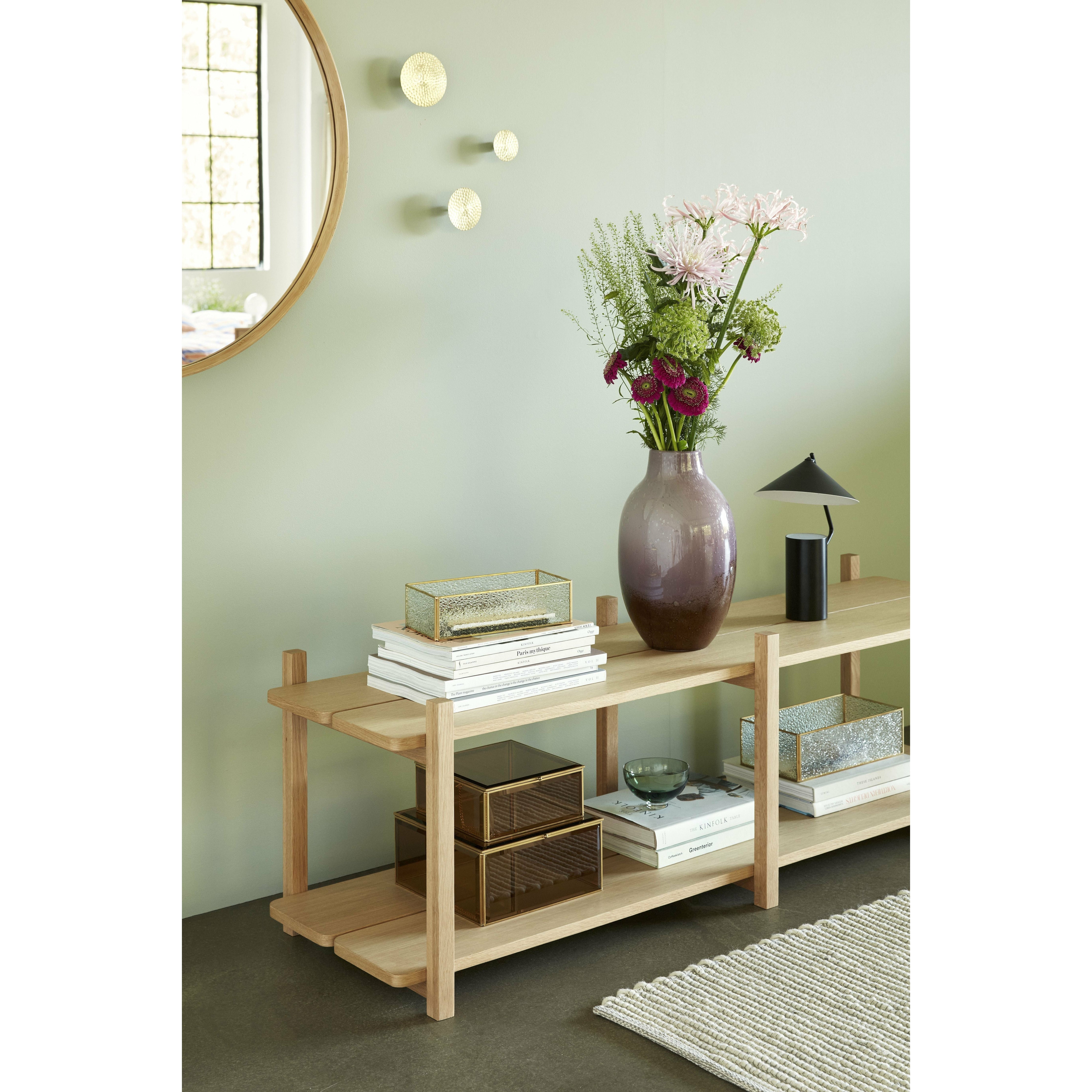 [product_category]-Hübsch Tint Glass Box Glass/Mirror/Metal Brown/Brass S/2, 21/25x21/25x9/12 Cm-Hübsch-5712772101681-151201-HUB-4