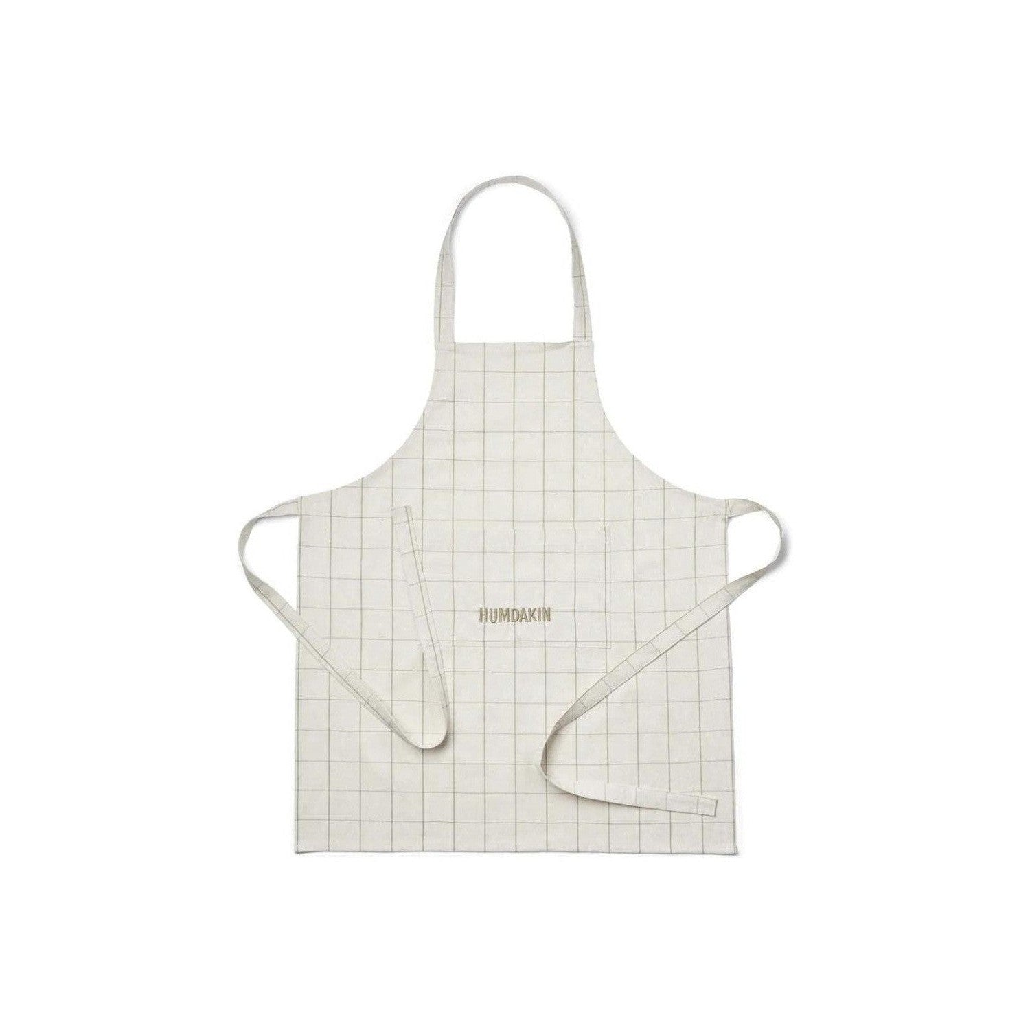 [product_category]-Humdakin Check Apron, Shell/Leaf-Humdakin-5713391011450-318-LEAF-HUM-1