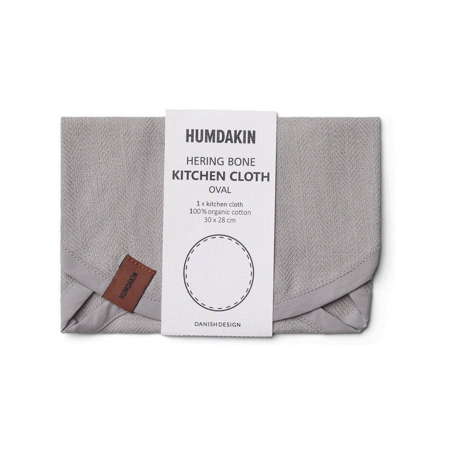 [product_category]-Humdakin Herring Bone Oval Dishcloth, Stone-Humdakin-5713391008894-272-STONE-HUM-1