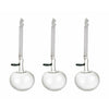 Iittala Decorations Glass Apples Set Of 3, Clear