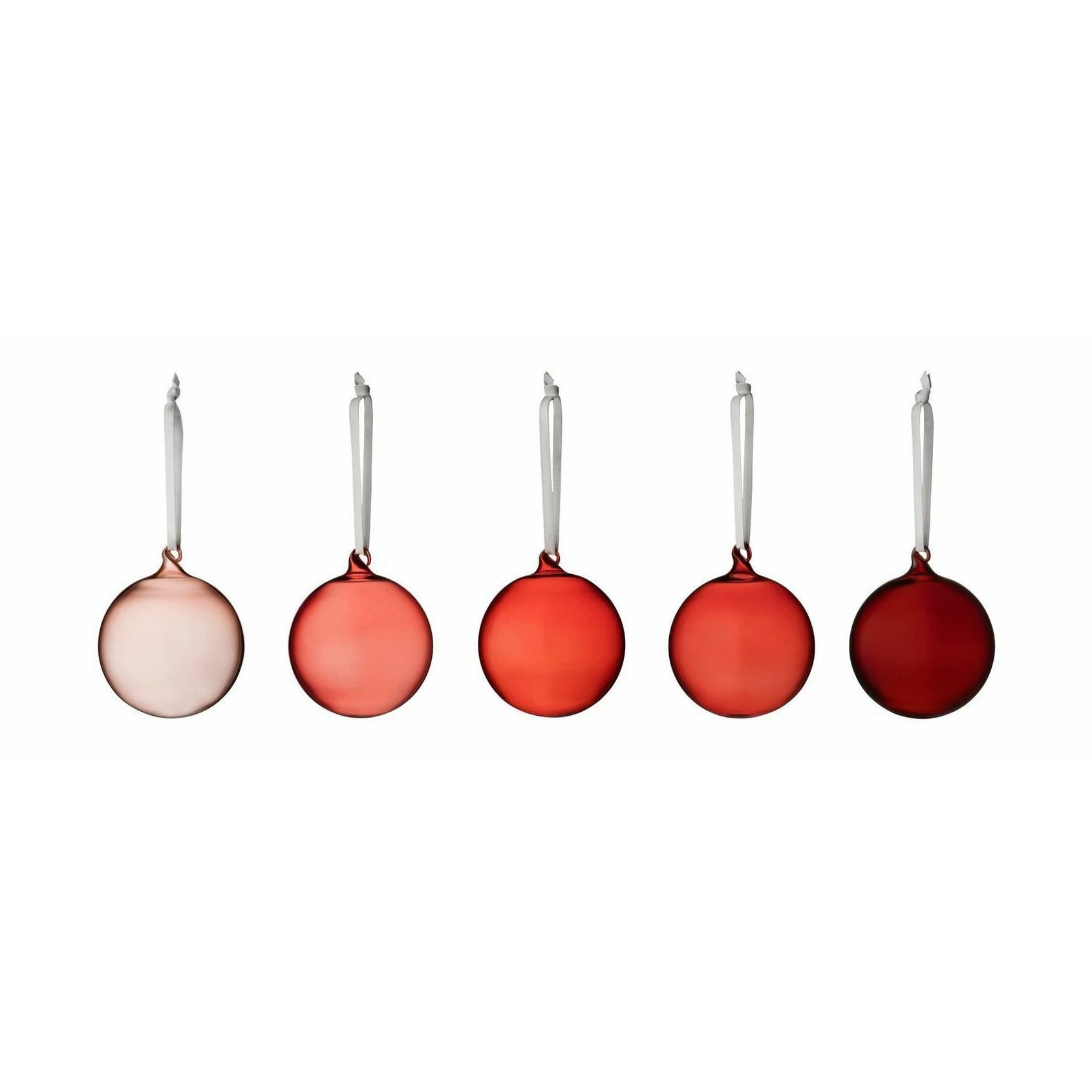 [product_category]-Iittala Decorations Glass Balls ø8 Cm, Set Of 5, Red-Iittala-6411923663236-1026604-IIT-1