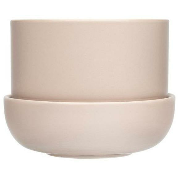 [product_category]-Iittala Nappula Flowerpot With Saucer 170x130mm, Beige-Iittala-6411923671453-1059790-IIT-1