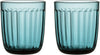 Iittala Raami Glass Sea Blue 2pcs, 26Cl
