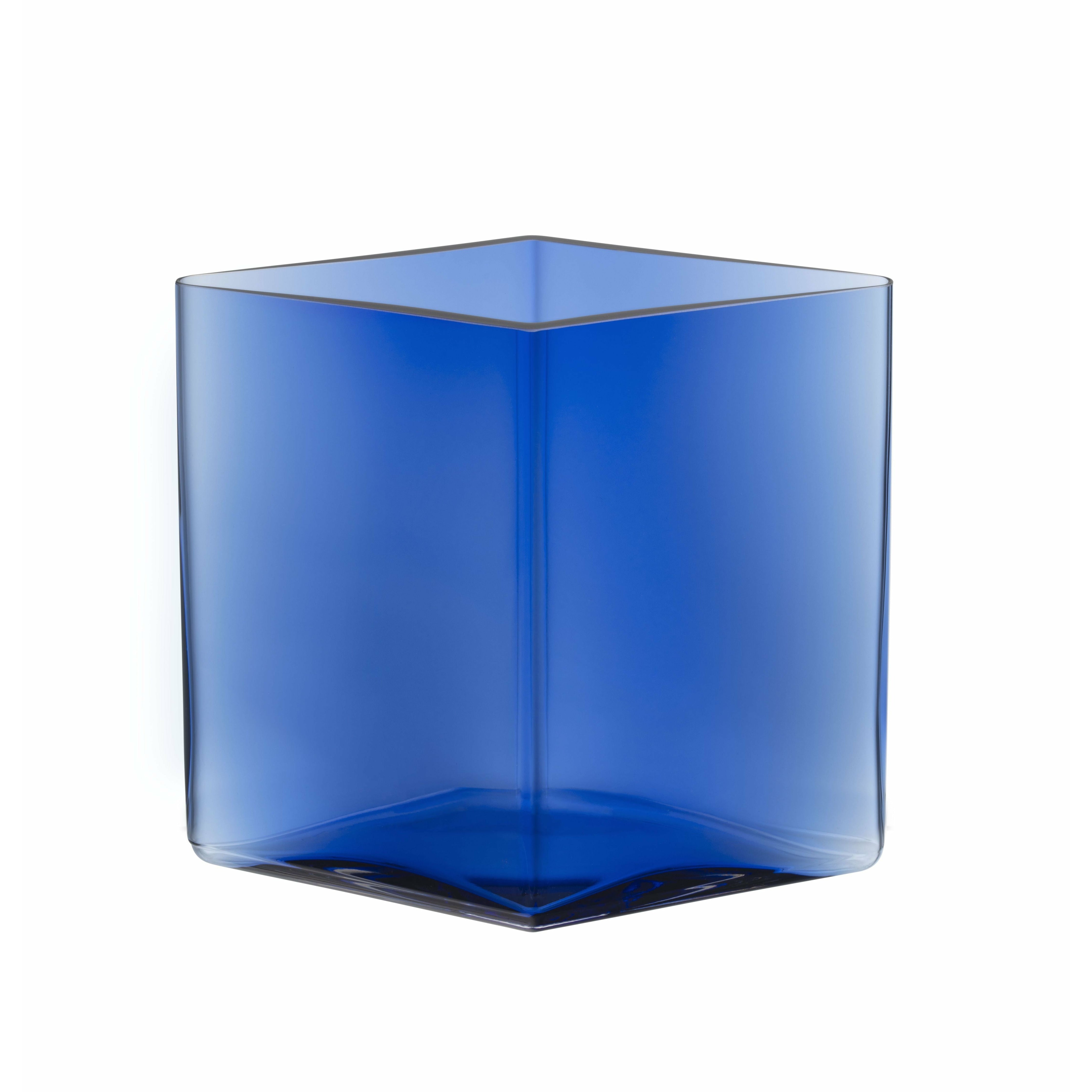 [product_category]-Iittala Ruutu Vase H 18cm, Ultramarine Blue-Iittala-6411923674249-1062565-IIT-1