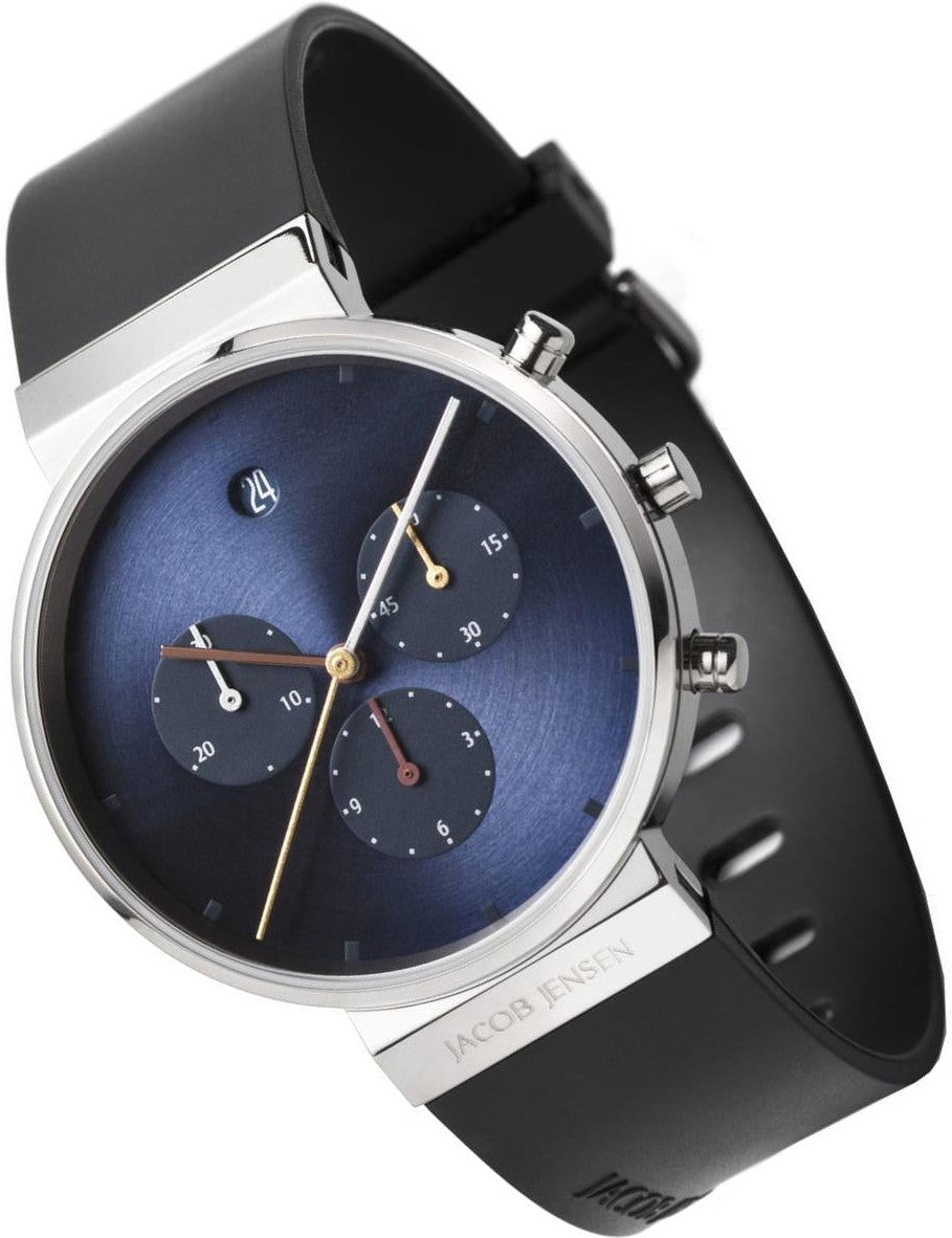 [product_category]-Jacob Jensen Chrono 605 K Wristwatch, ø37-Jacob Jensen-4045346083634-32605K-JAC-1