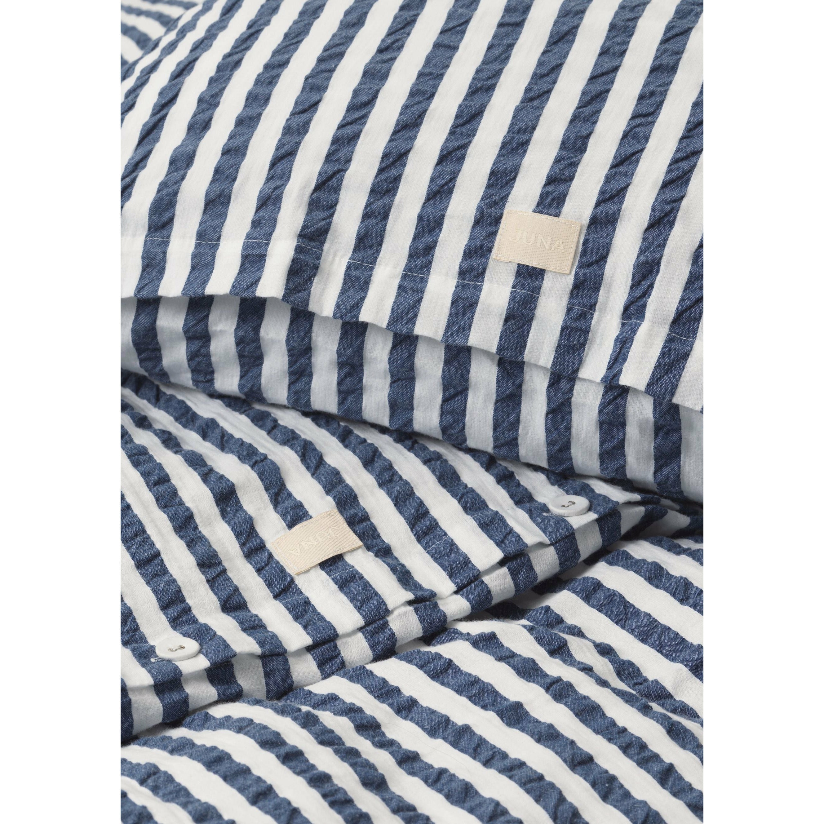 [product_category]-Juna Bæk & Bølge Lines Bed Linen 200x220 Cm, Dark Blue/White-Juna-5713397369241-636924-JUN-6