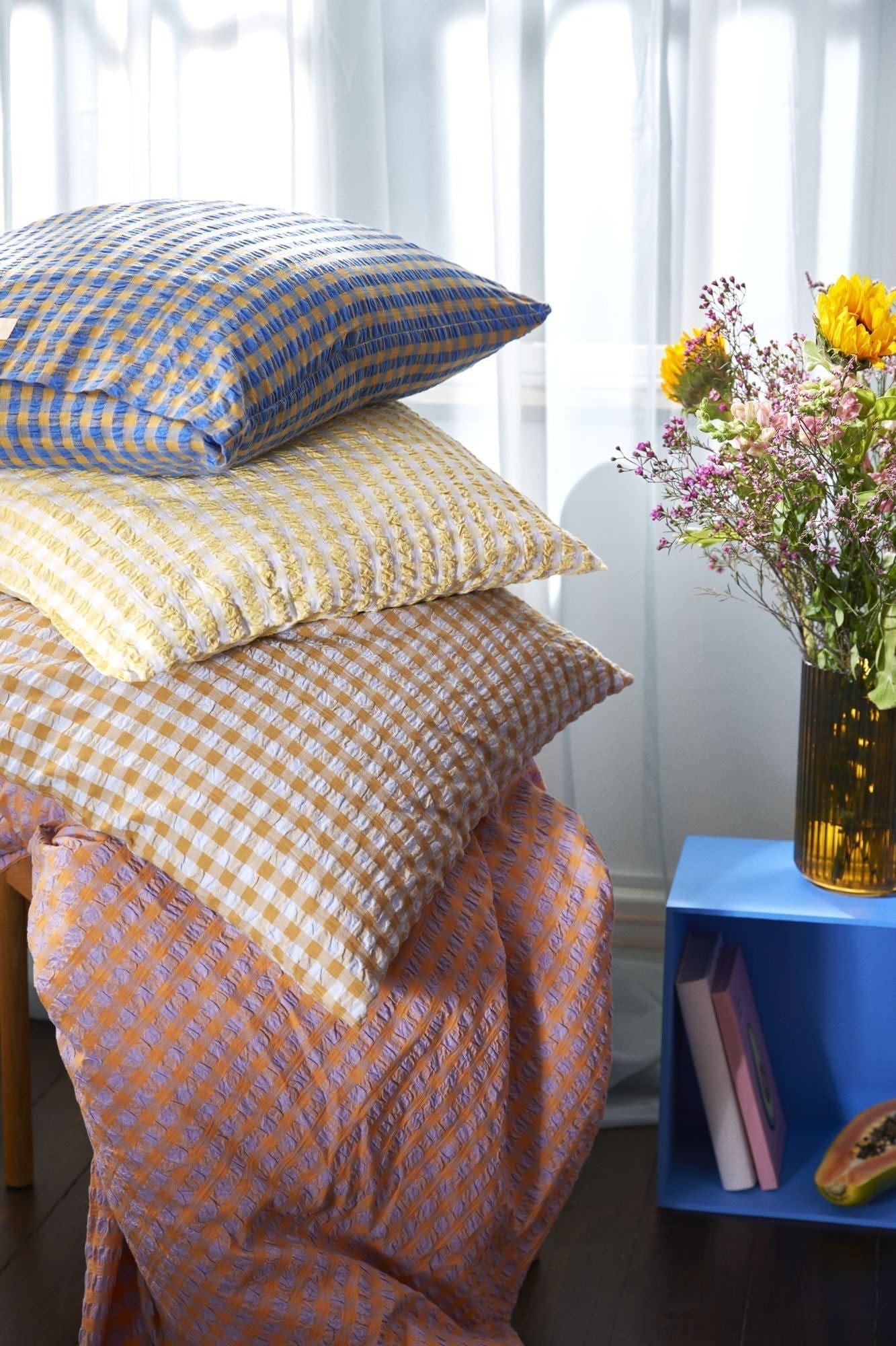 [product_category]-Juna Bæk&Bølge Bed Linen 140x200 Cm, Lavender Blue/Peach-Juna-5713397360484-636048-JUN-8