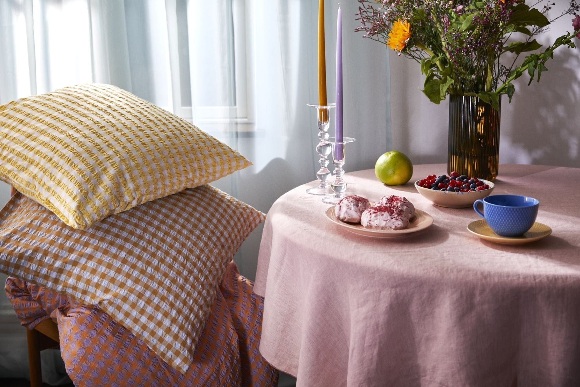 [product_category]-Juna Bæk&Bølge Bed Linen 200x220 Cm, Lavender Blue/Peach-Juna-5713397360507-636050-JUN-6