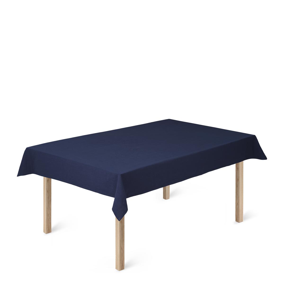 [product_category]-Juna Basic Cotton Tablecloth 150 X320 Cm, Dark Blue-Juna-5713397075708-607570-JUN-1