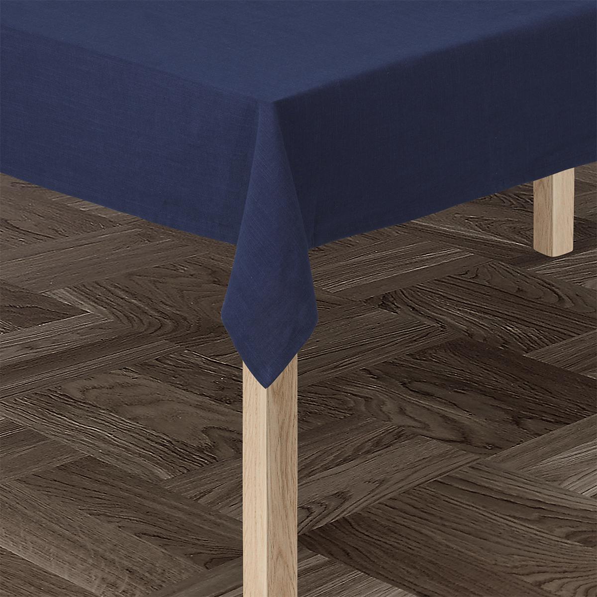 [product_category]-Juna Basic Cotton Tablecloth 150 X320 Cm, Dark Blue-Juna-5713397075708-607570-JUN-2