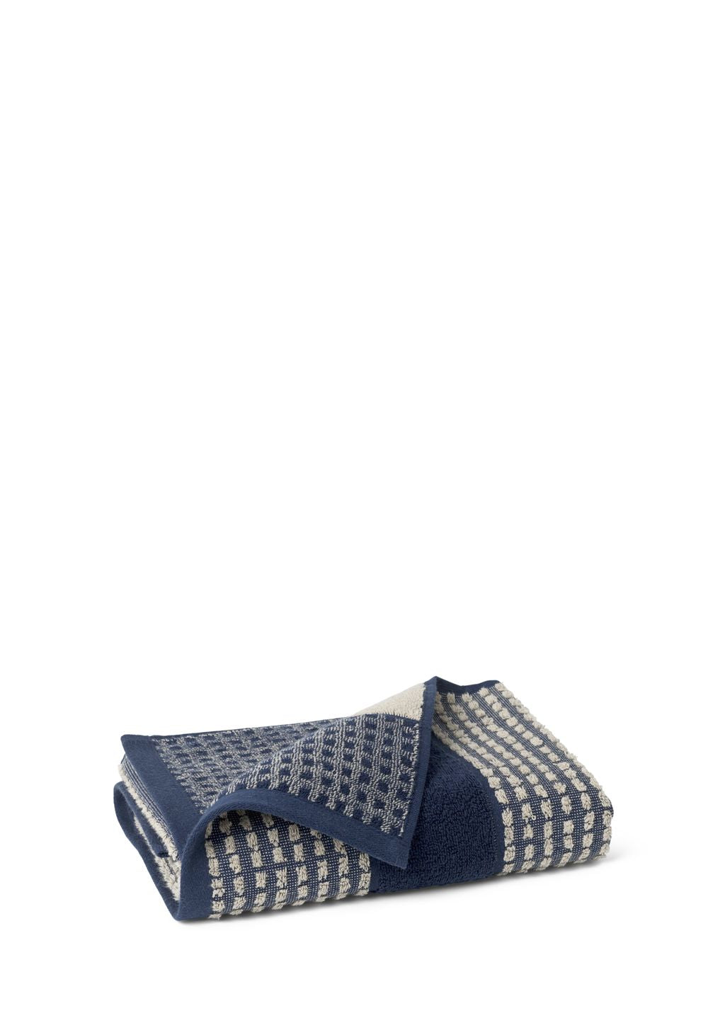 [product_category]-Juna Check Towel 50 X100 Cm, Dark Blue/Sand-Juna-5713397150665-615066-JUN-2