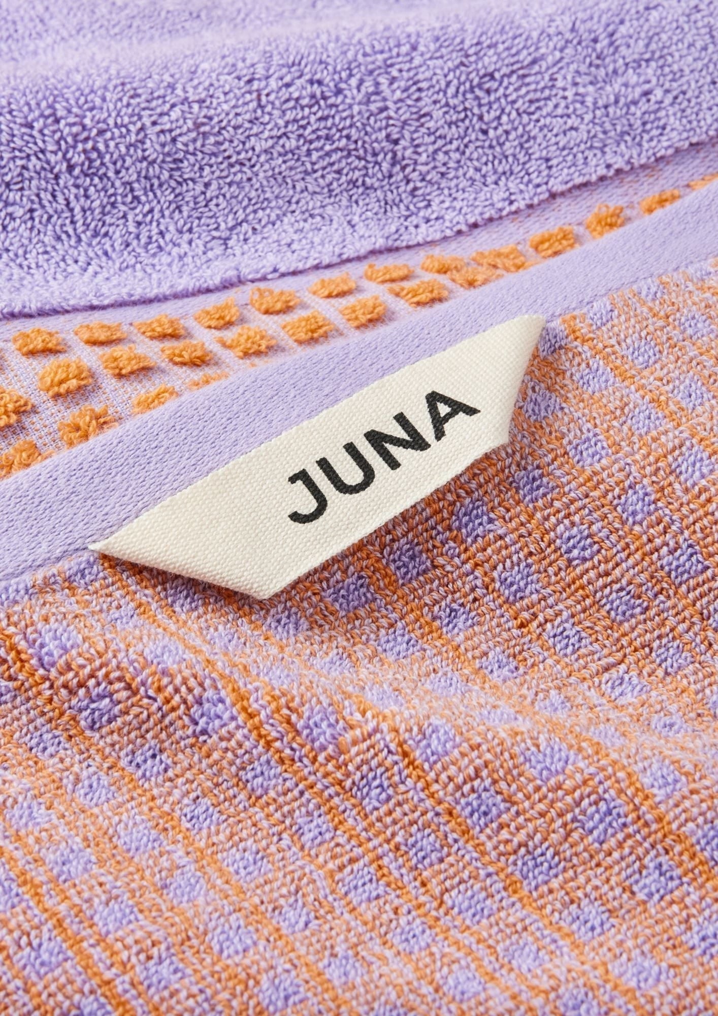 [product_category]-Juna Check Towel 70x140 Cm, Purple-Juna-5713397140796-614079-JUN-4