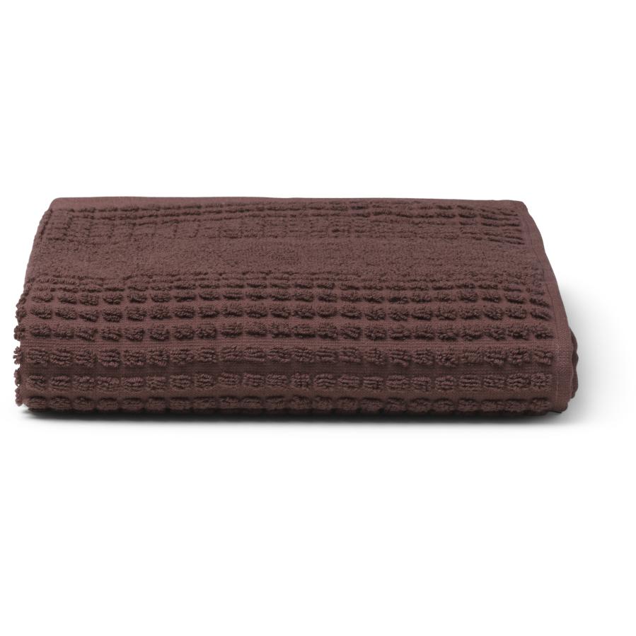 Juna Check Towel Chocolate, 50x100 Cm