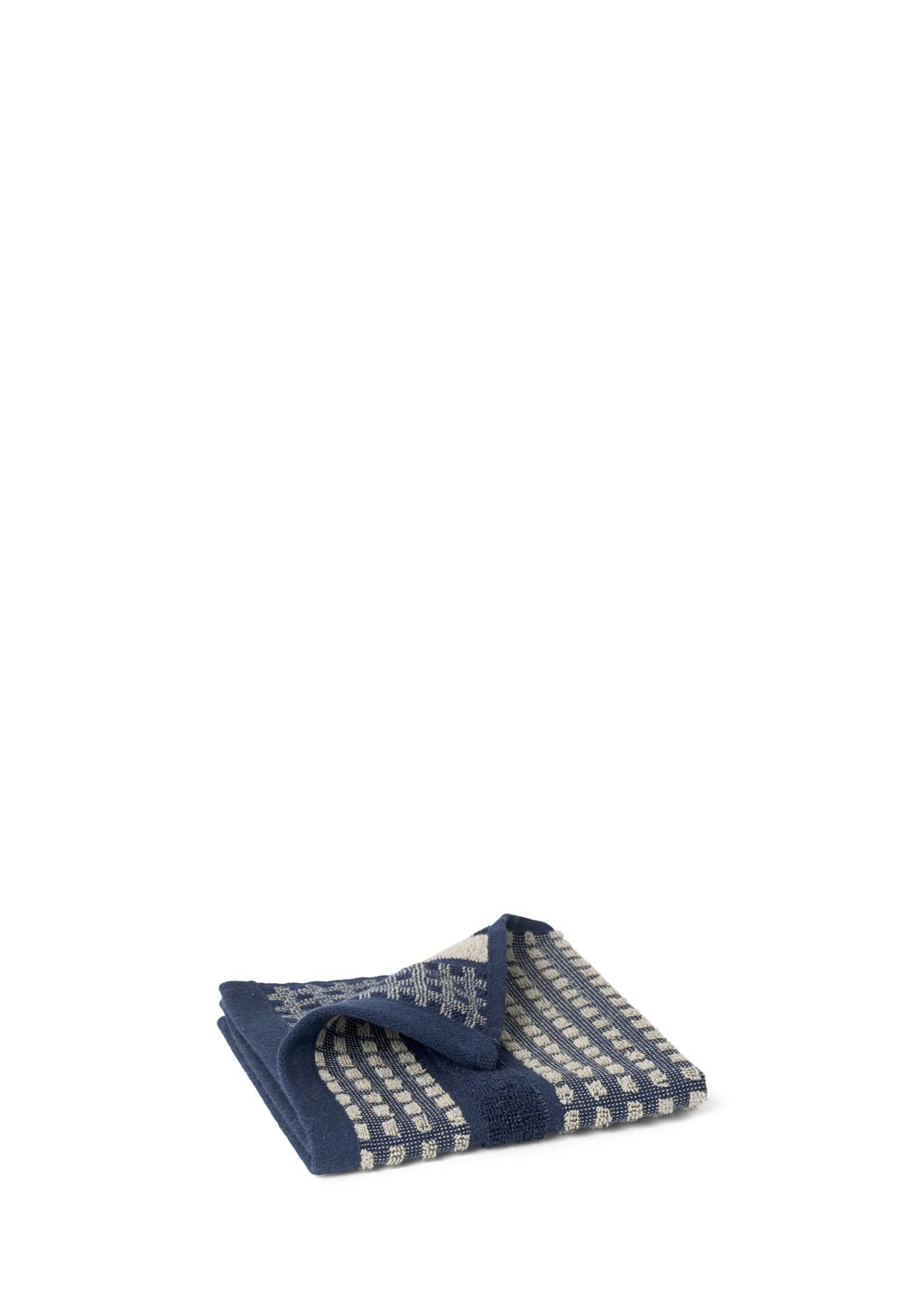 [product_category]-Juna Check Washcloth 30 X30 Cm, Dark Blue/Sand-Juna-5713397150658-615065-JUN-2