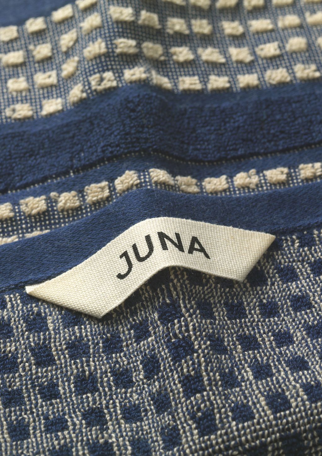 [product_category]-Juna Check Washcloth 30 X30 Cm, Dark Blue/Sand-Juna-5713397150658-615065-JUN-3