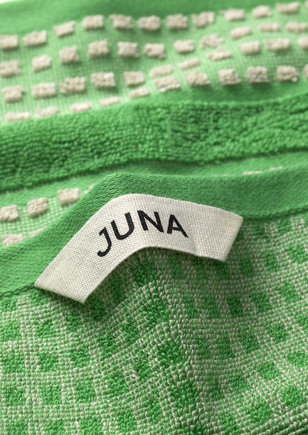 [product_category]-Juna Check Washcloth 30 X30 Cm, Green/Beige-Juna-5713397150689-615068-JUN-3