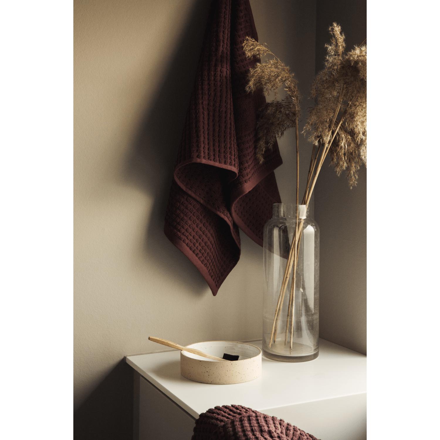 [product_category]-Juna Check Washcloth Chocolate, 30x30 Cm-Juna-5713397150627-615062-JUN-1
