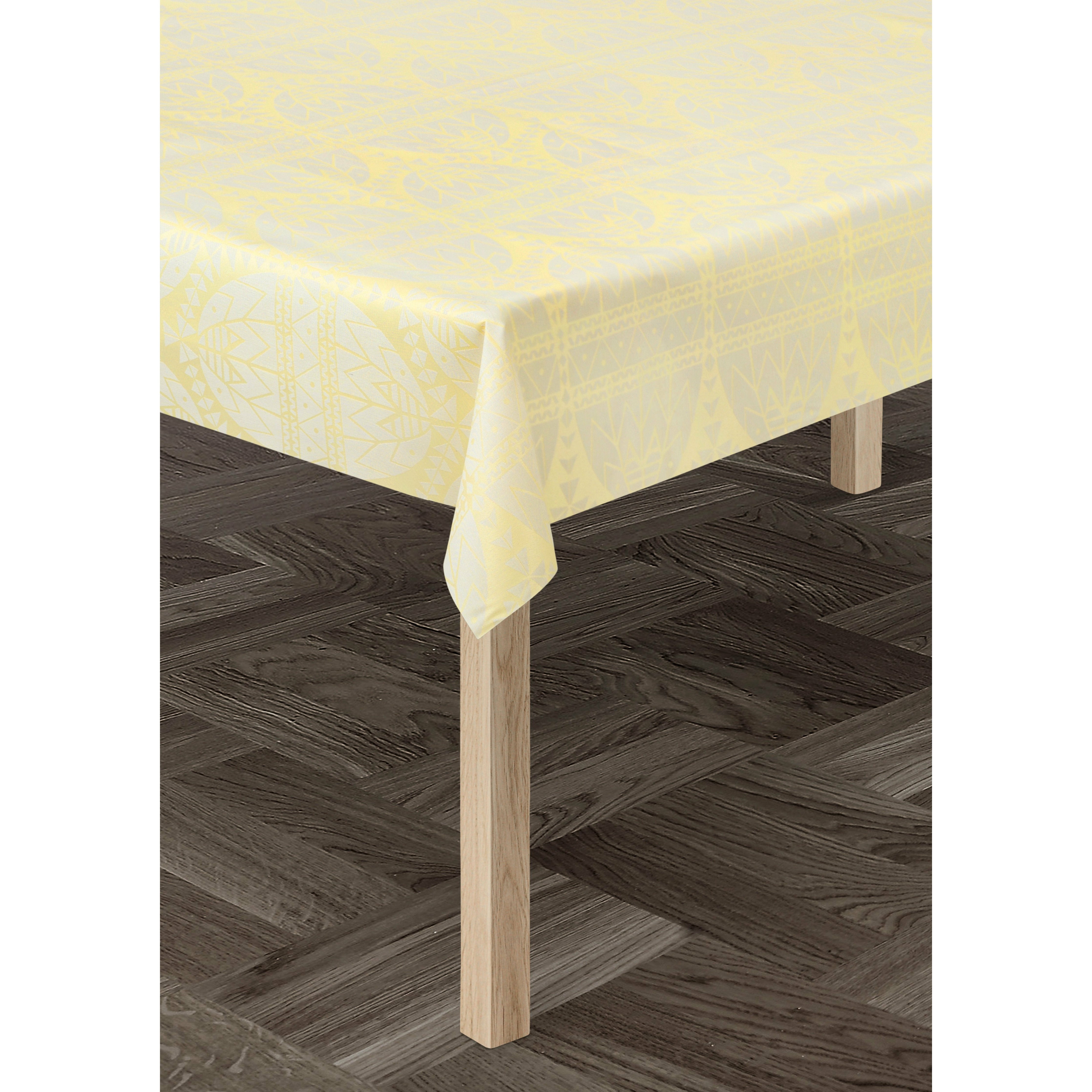 [product_category]-Juna Easter Acrylic Tablecloth 140 Cm, Yellow-Juna-5713397073964-607396-JUN-2