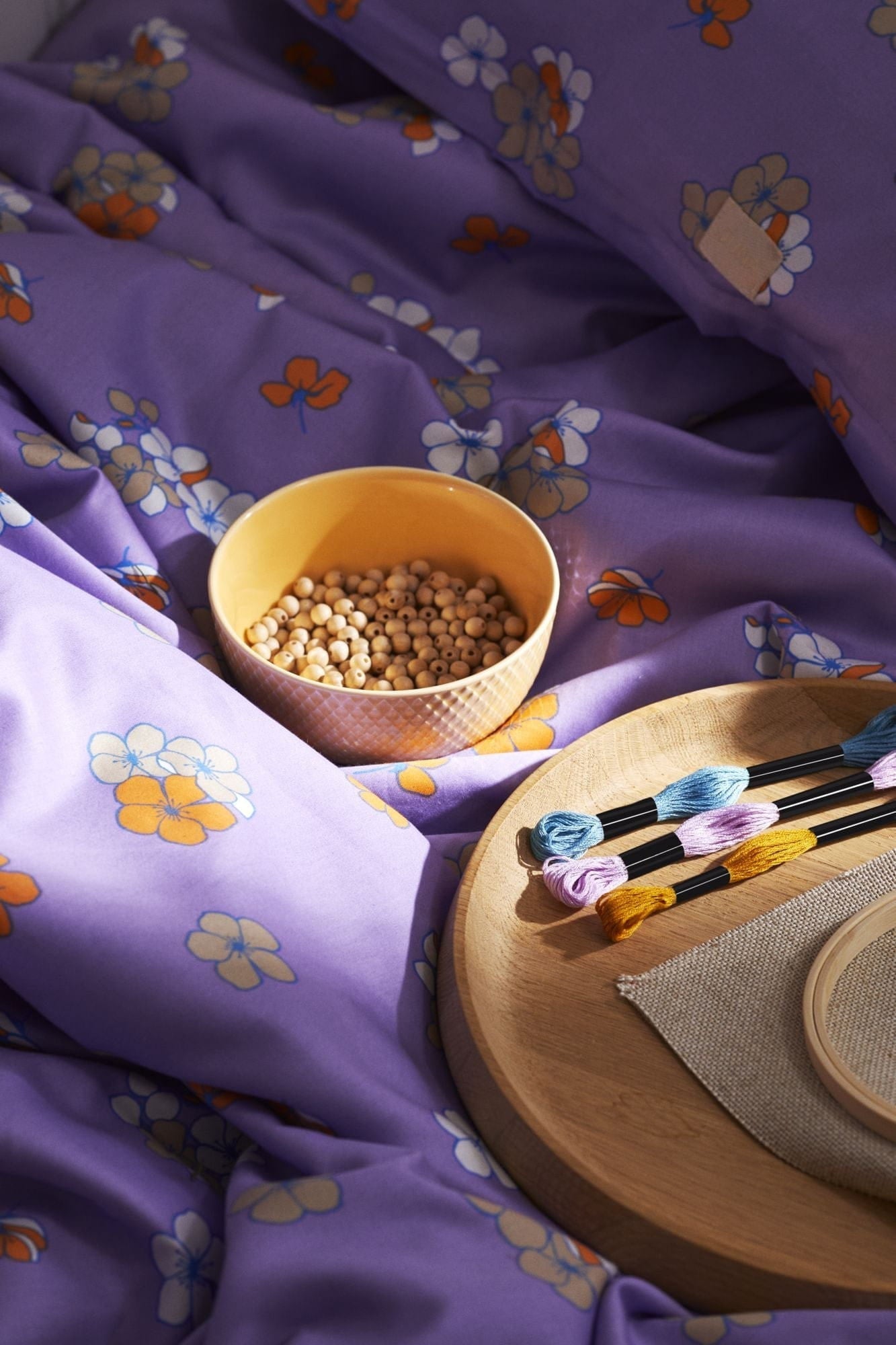 [product_category]-Juna Grand Pleasantly Bed Linen 140x220 Cm, Purple-Juna-5713397360118-636011-JUN-2
