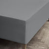 Juna Jersey Stretch Sheet Gray, 120x45x200 cm