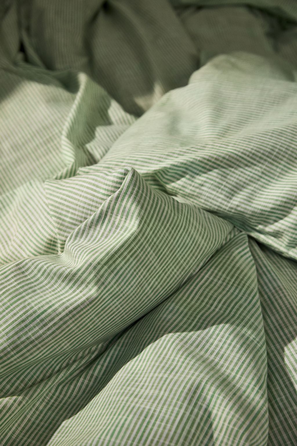 [product_category]-Juna Monochrome Lines Bed Linen 140 X220 Cm, Green/White-Juna-5713397360699-636069-JUN-13