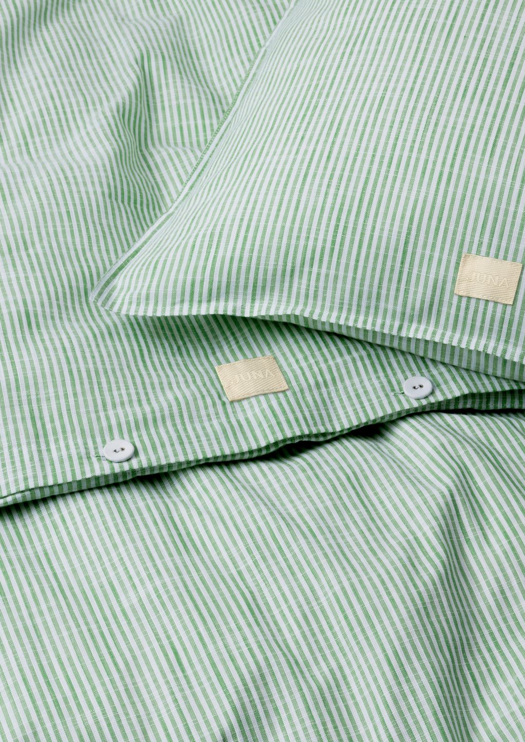 [product_category]-Juna Monochrome Lines Bed Linen 140 X220 Cm, Green/White-Juna-5713397360699-636069-JUN-4