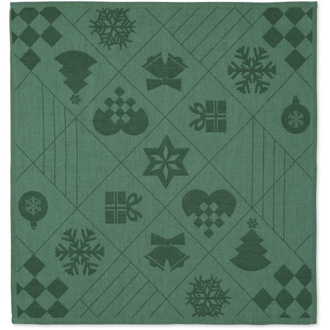 [product_category]-Juna Natale Cloth Napkin 45x45 Cm 4 Pcs., Green-Juna-5713397074947-607494-JUN-2