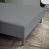 Juna Percale Box Sheet Gray, 120x30x200 cm