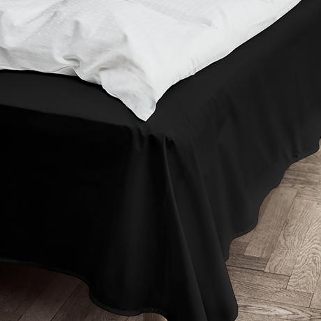 Juna Percale fladt ark sort, 150x250 cm
