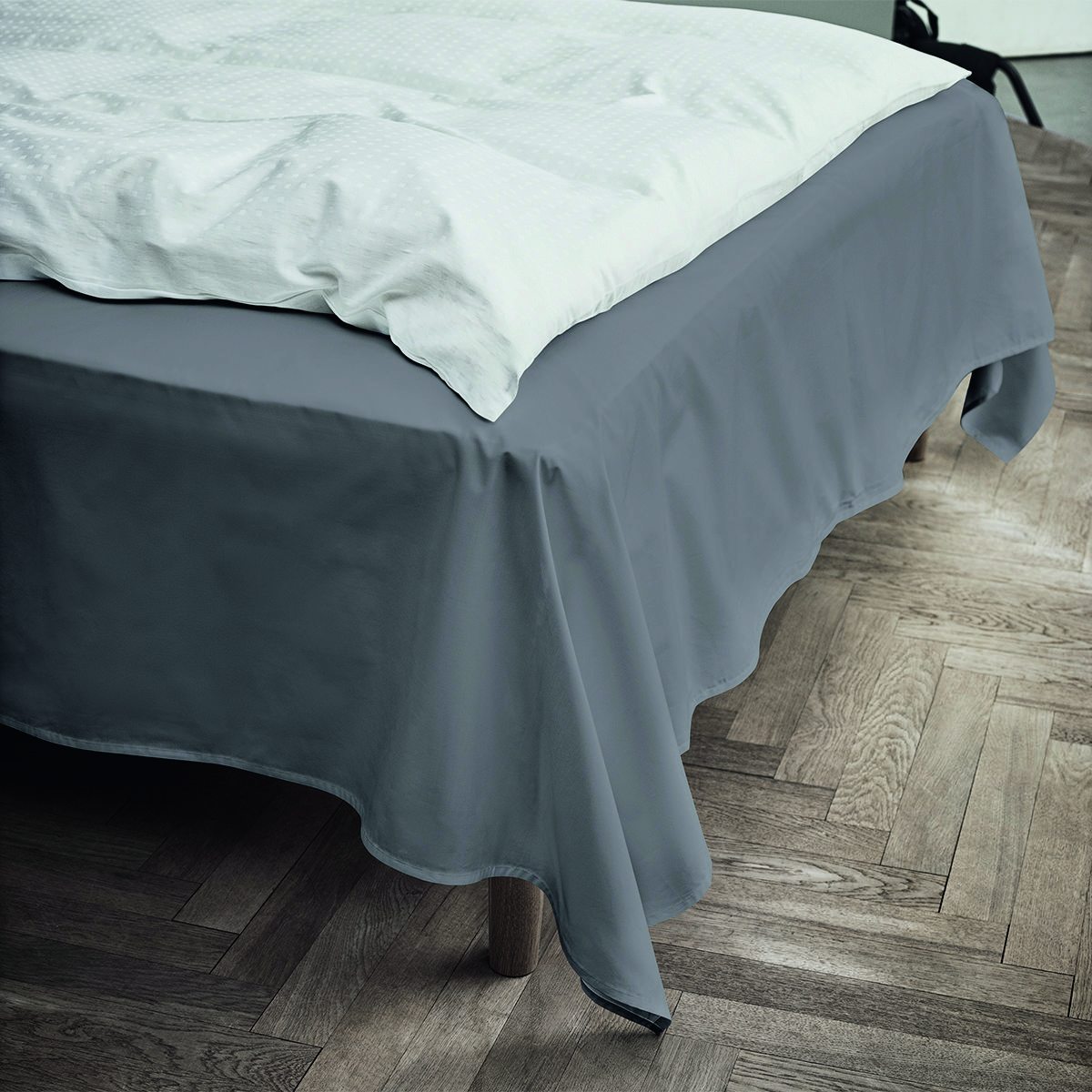 [product_category]-Juna Percale Flat Sheet Grey, 240x260 Cm-Juna-5705614116196-618319-JUN-1