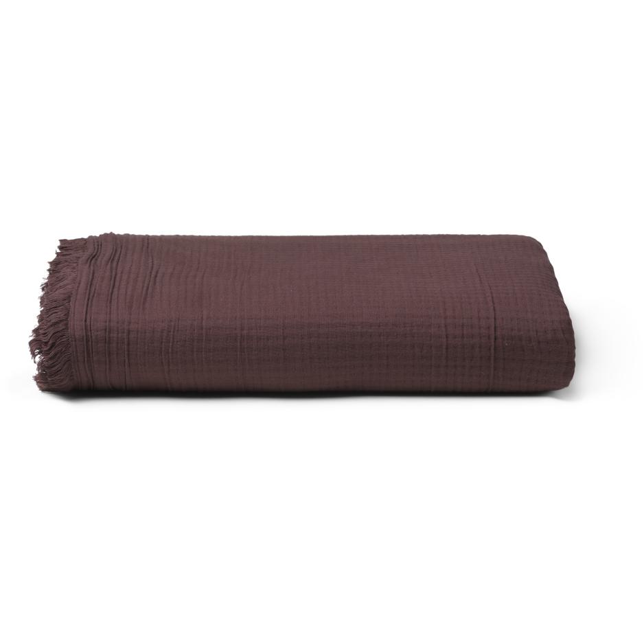 Juna View Bedspread Chocolate, 190x260 Cm