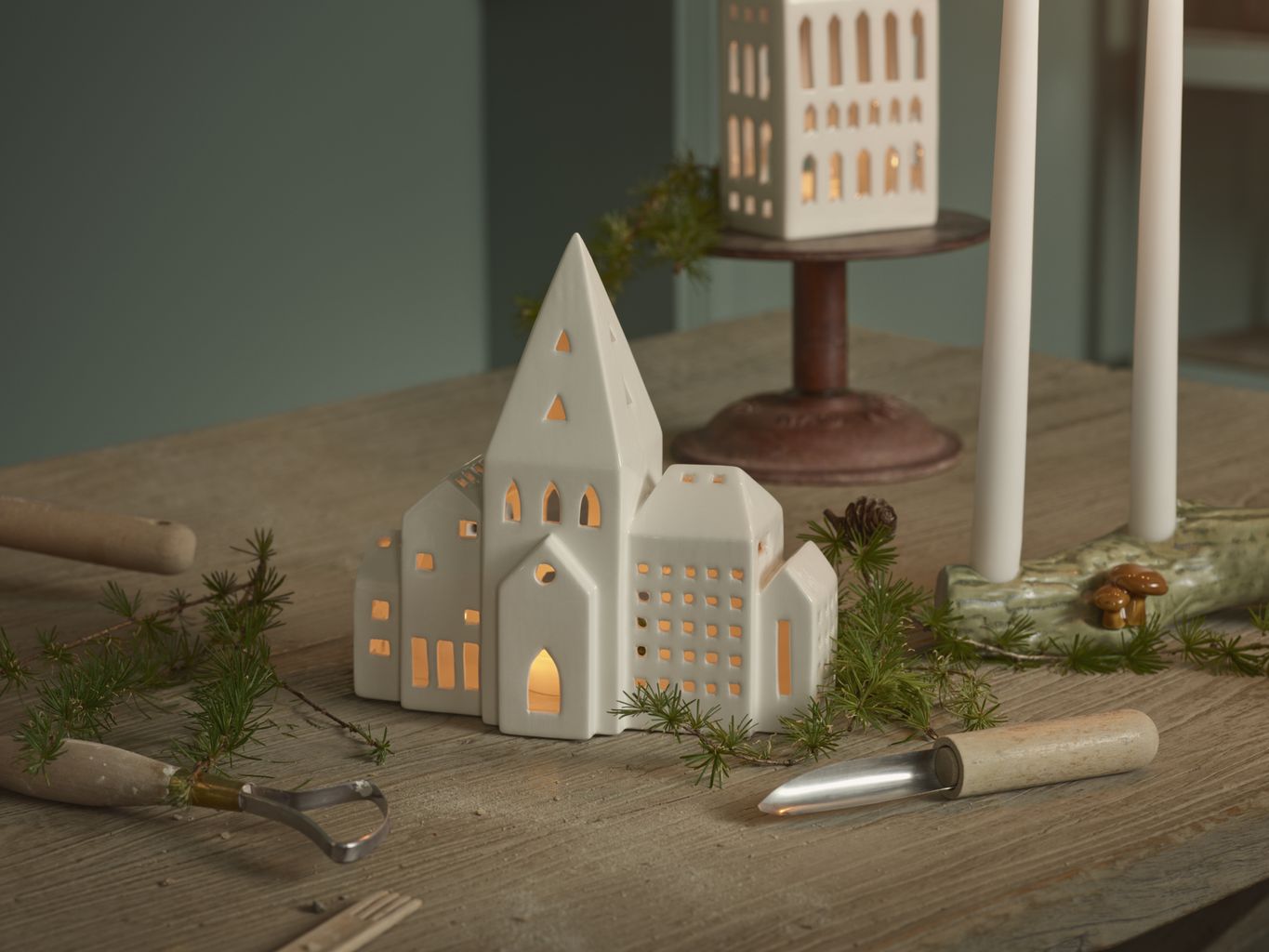 [product_category]-Kähler Christmas Tales Christmas Advent Figure H10 Cm, White-Kähler-5703779184852-693512-KÄH-8