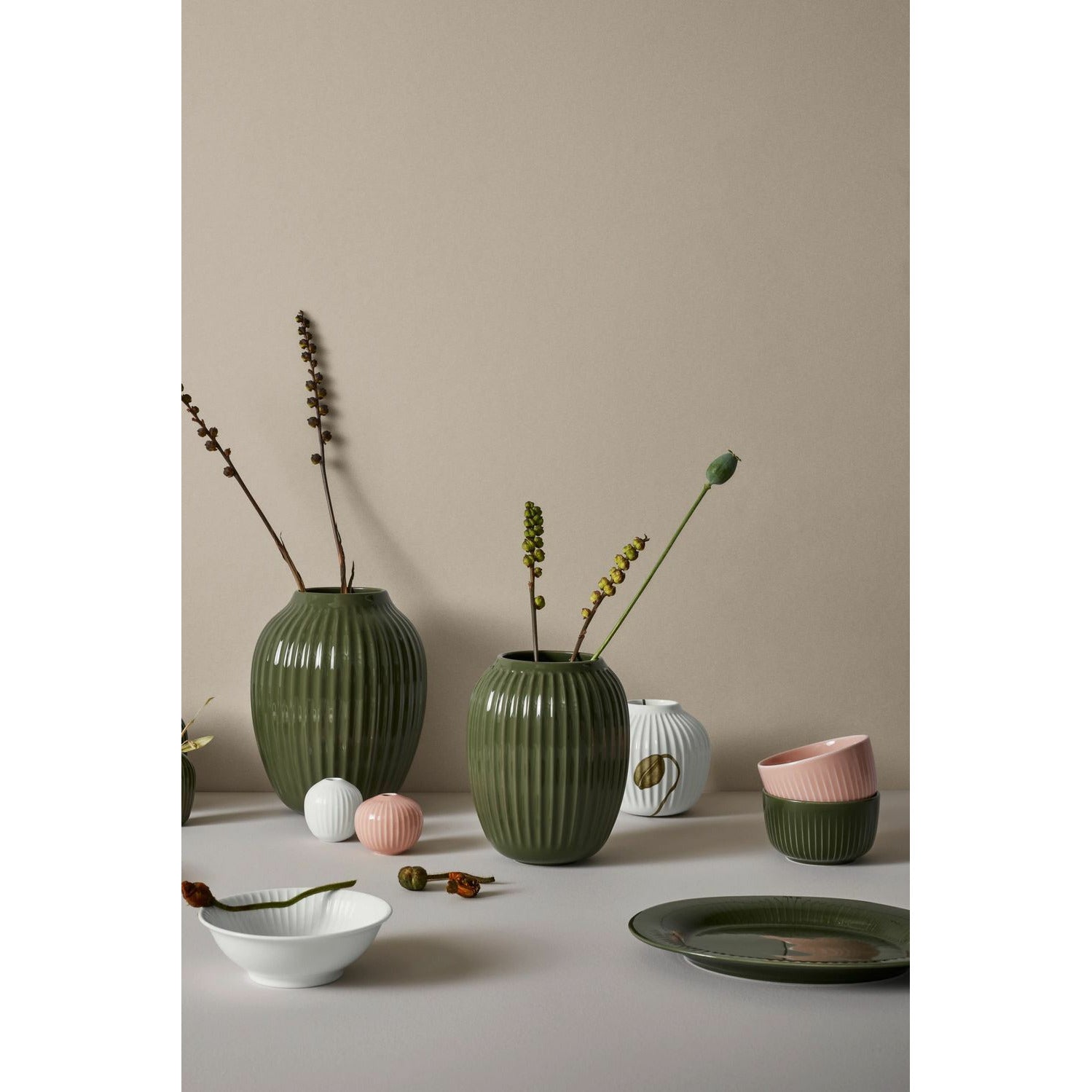[product_category]-Kähler Hammershøi Bowl, Dark Green-Kähler-5703779185477-692229-KAE-3