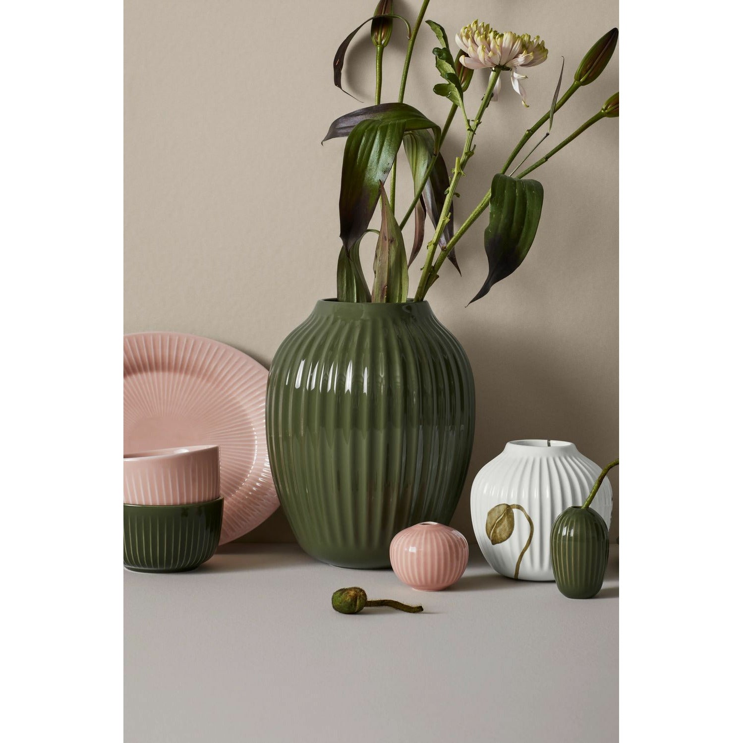 [product_category]-Kähler Hammershøi Bowl, Dark Green-Kähler-5703779185477-692229-KAE-4
