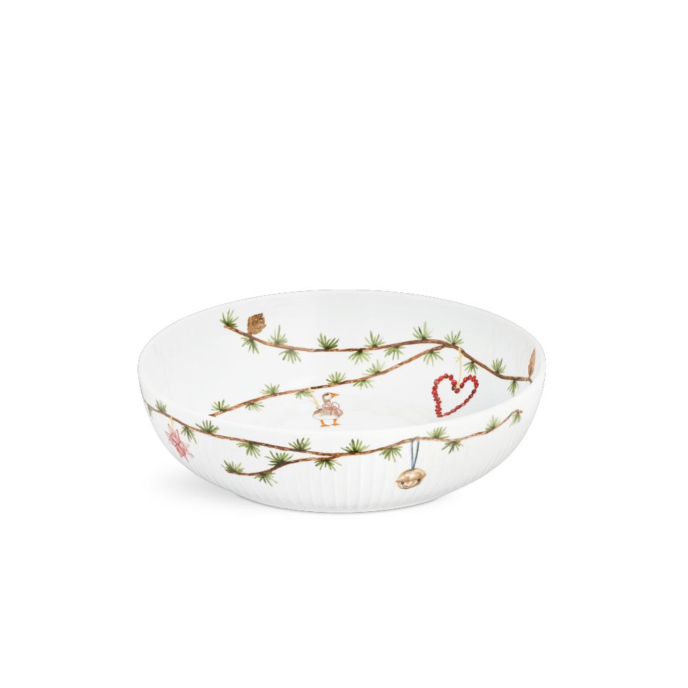 [product_category]-Kähler Hammershøi Christmas Bowl ø30 Cm White With Decoration-Kähler-5703779183725-693207-KAH-1