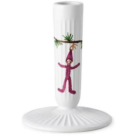 [product_category]-Kähler Hammershøi Christmas Candlestick 12 Cm, White With Decoration-Kähler-5703779184401-693248-KAE-1