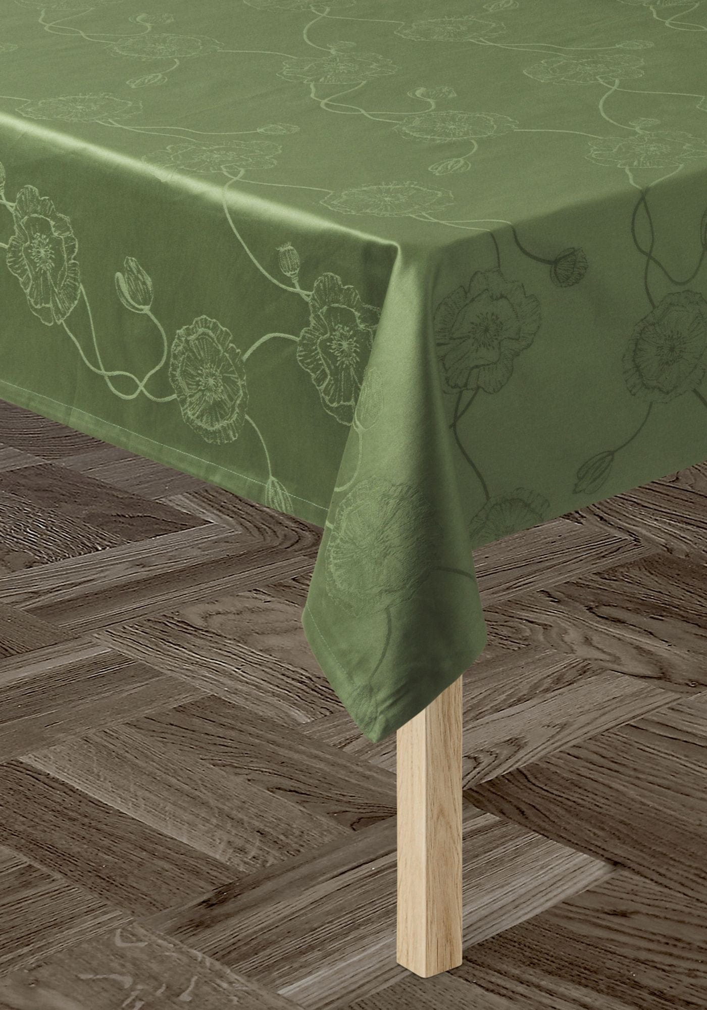 [product_category]-Kähler Hammershøi Poppy Damask Tablecloth 150x220 Cm, Green-Kähler-5703779937120-693712-KAH-4