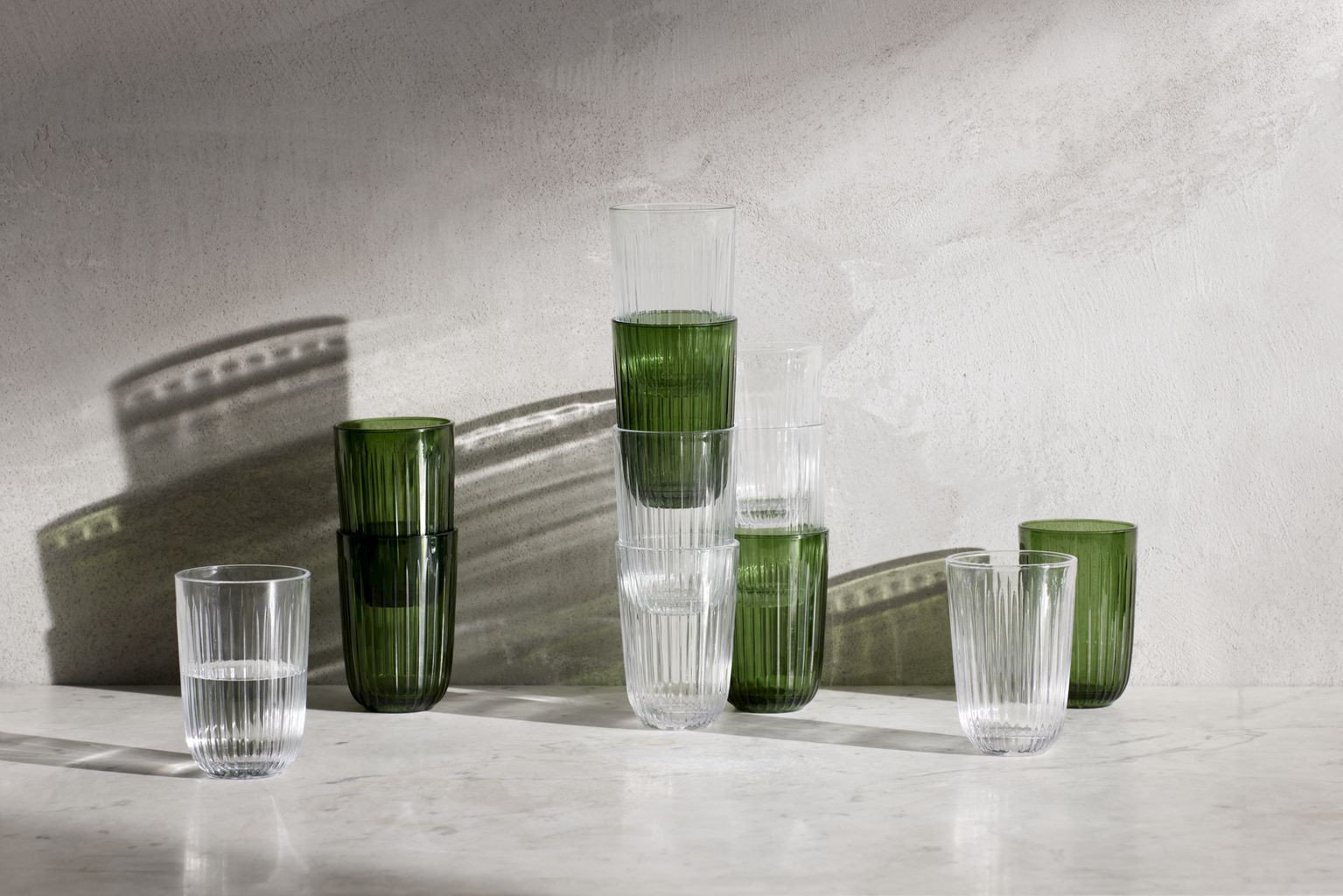 [product_category]-Kähler Hammershøi Water Glass 37 Cl, Green 4 P Cs.-Kähler-5703779187174-693073-KÄH-11