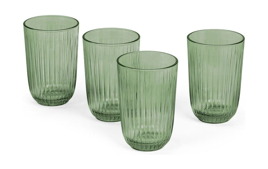 [product_category]-Kähler Hammershøi Water Glass 37 Cl, Green 4 P Cs.-Kähler-5703779187174-693073-KÄH-1
