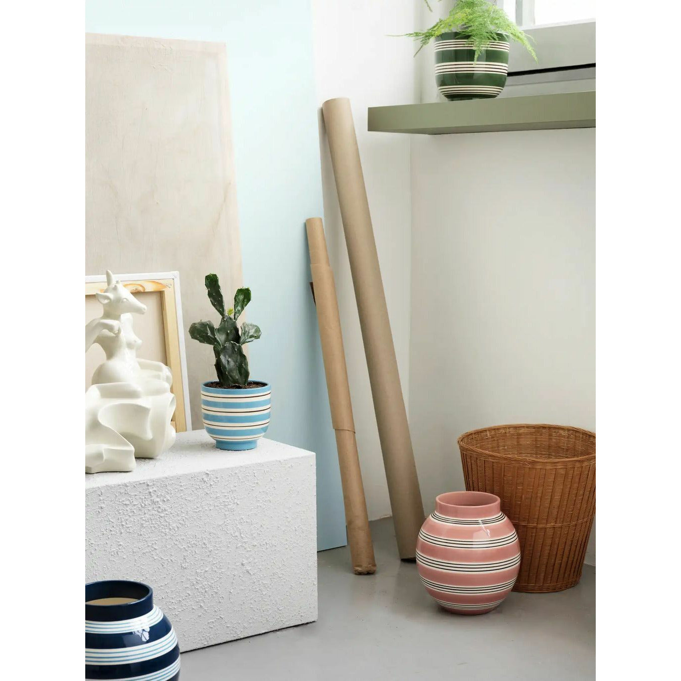 [product_category]-Kähler Omaggio Nuovo Plants, Green-Kähler-5703779185095-690165-KAE-5