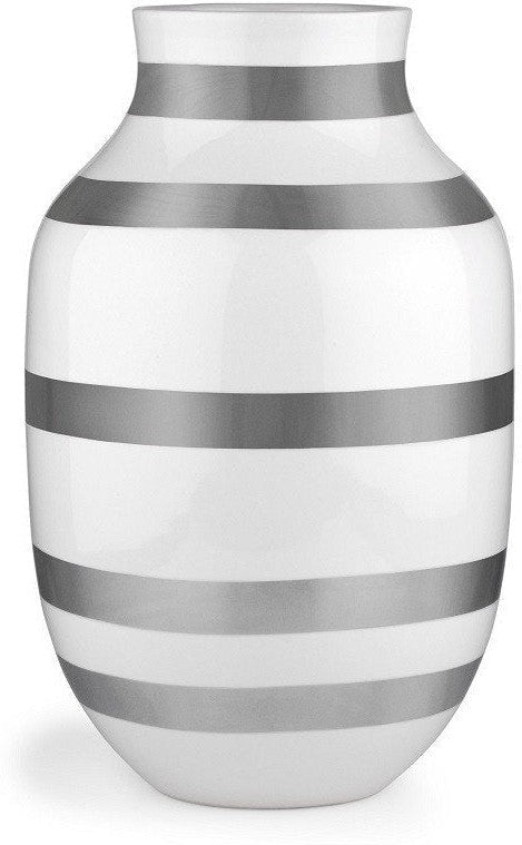 [product_category]-Kähler Omaggio Vase Silver, Large-Kähler-5703779152134-691792-KAE-1