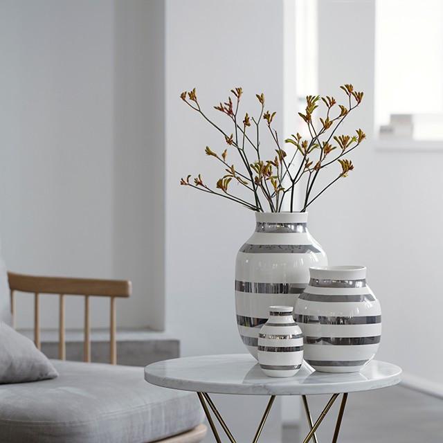 [product_category]-Kähler Omaggio Vase Silver, Large-Kähler-5703779152134-691792-KAE-4