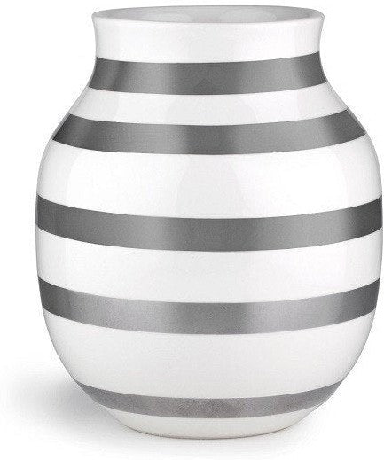 [product_category]-Kähler Omaggio Vase Silver, Medium-Kähler-5703779152127-691791-KAE-1