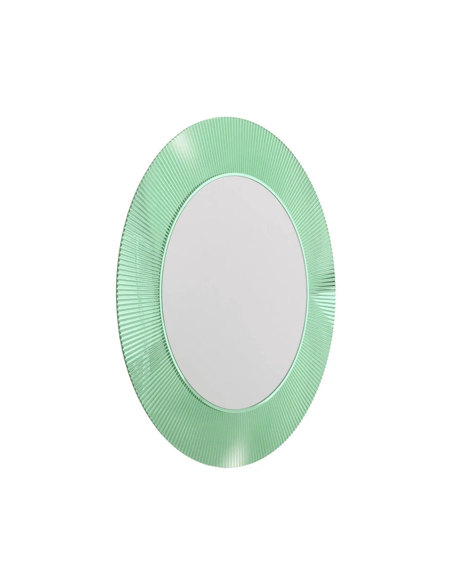 [product_category]-Kartell All Saints Mirror With Lighting, Acquamarine Green-Kartell-8058967251470-09953VE-KAR-2